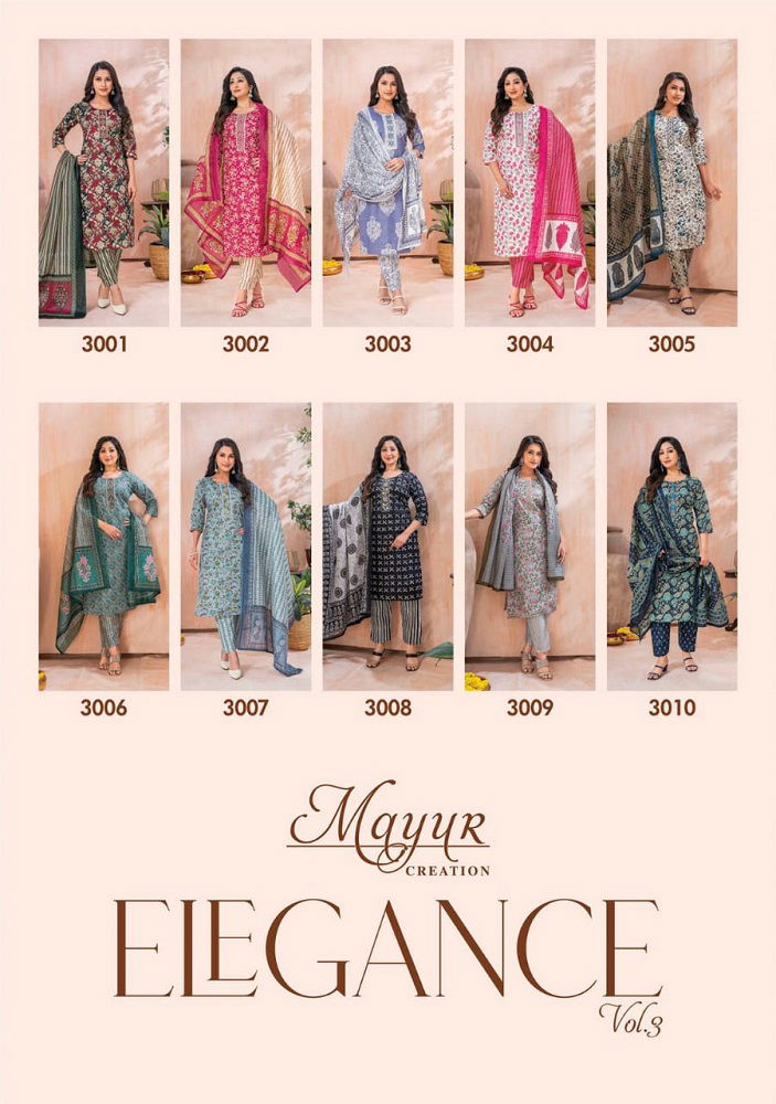 Elegance Vol 3 By Mayur Printed Cotton Readymade Dress Wholesale Suppliers In Mumbai
